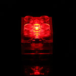 Blocchi da costruzione fai-da-te 2x2 con luce LED, giocattolo luminoso