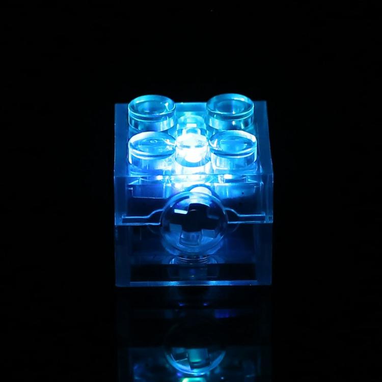 Blocchi da costruzione fai-da-te 2x2 con luce LED, giocattolo luminoso