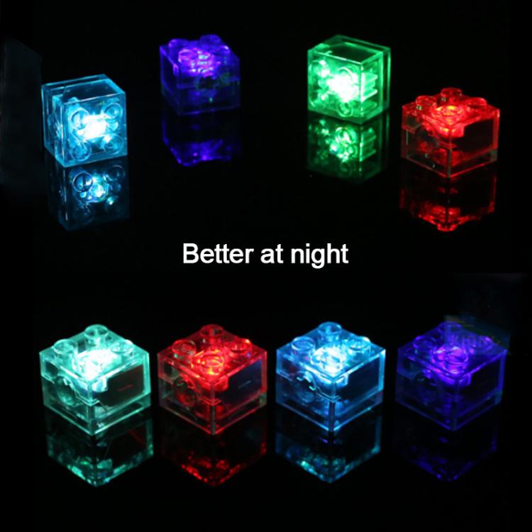 Blocchi da costruzione fai-da-te 2x2 con luce LED, giocattolo luminoso