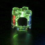 Blocchi da costruzione rotondi 2x2 con luci LED e accessori, giocattolo educativo fai da te