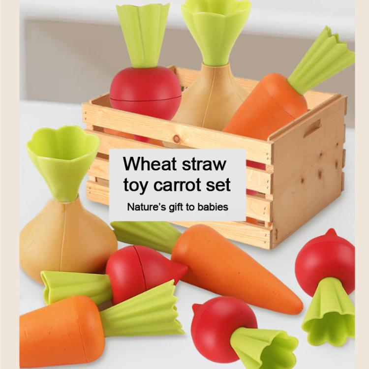Simulazione di semina di ortaggi con paglia di grano, gioco di ruolo per bambini, giocattolo educativo per la prima infanzia., Vegetable Planting