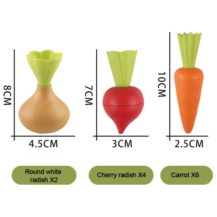 Simulazione di semina di ortaggi con paglia di grano, gioco di ruolo per bambini, giocattolo educativo per la prima infanzia., Vegetable Planting