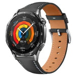 Cinturino in pelle con pulsante di pressione, 22mm