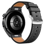 Cinturino in pelle con pulsante di pressione, 22mm