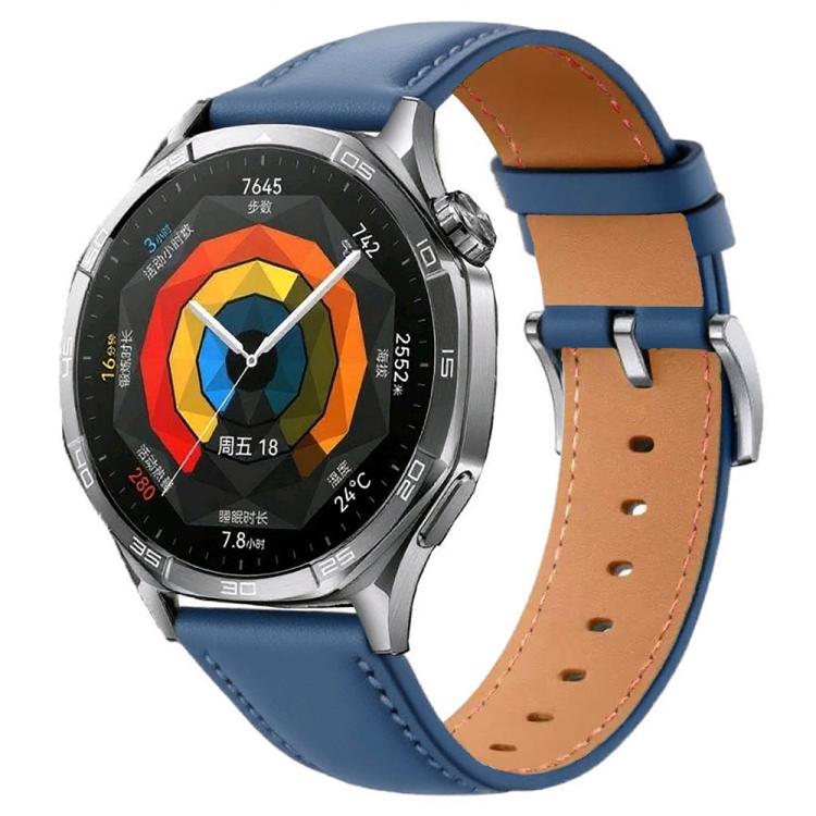 Cinturino in pelle con pulsante di pressione, 22mm