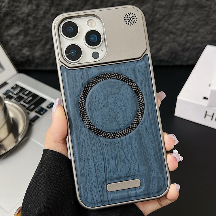 Custodia magnetica antiurto per telefono in PC con effetto legno., For iPhone 15 Pro Max, For iPhone 15 Pro, For iPhone 15 Plus / 14 Plus, For iPhone 15