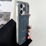 Custodia magnetica antiurto per telefono in PC con effetto legno., For iPhone 17 Pro Max, For iPhone 17 Pro, For iPhone 17, For iPhone Air