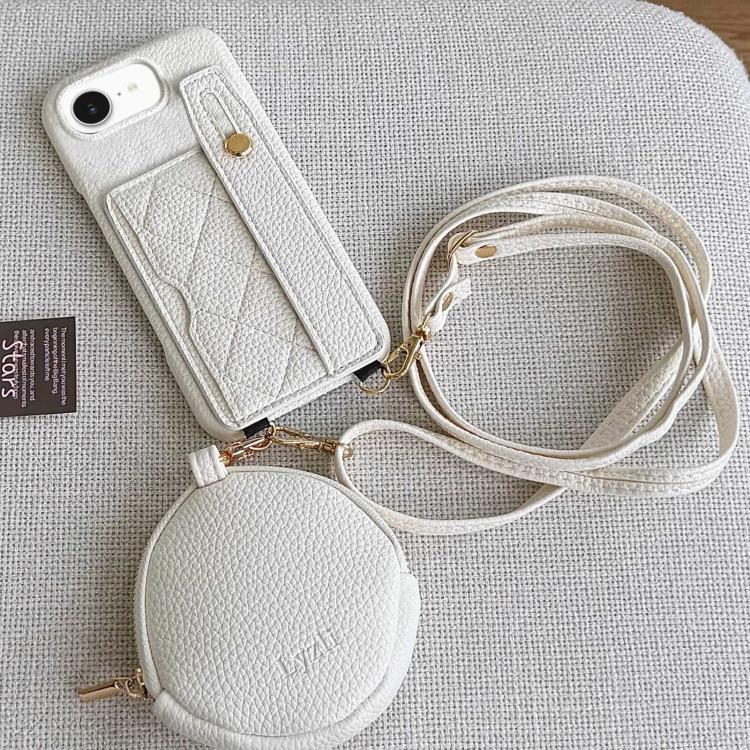 Custodia per telefono in PU con cinturino a motivo a rombi, scomparto per carte e piccolo portafoglio., For iPhone 17e / 16e, For iPhone 17 Pro Max