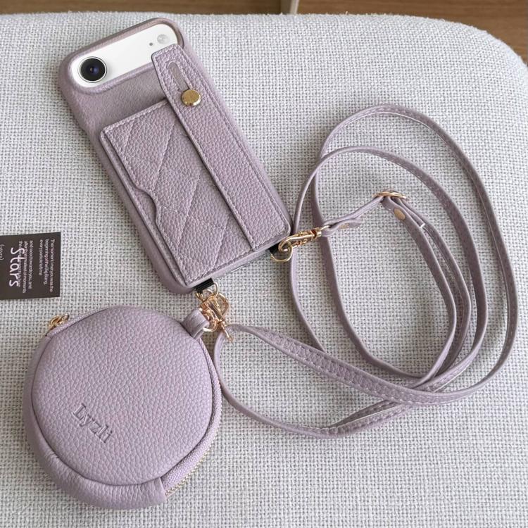 Custodia per telefono in PU con cinturino a motivo a rombi, scomparto per carte e piccolo portafoglio., For iPhone Air, For iPhone 16 Pro Max