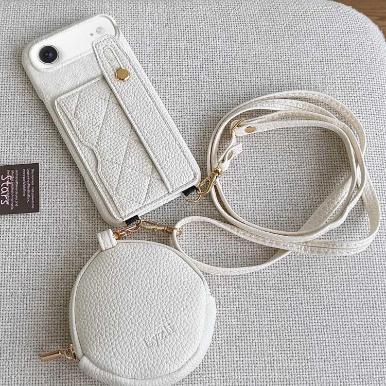 Custodia per telefono in PU con cinturino a motivo a rombi, scomparto per carte e piccolo portafoglio., For iPhone Air, For iPhone 16 Pro Max
