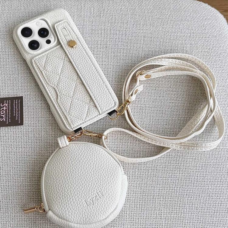 Custodia per telefono in PU con cinturino a motivo a rombi, scomparto per carte e piccolo portafoglio., For iPhone 12, For iPhone 12 Pro Max