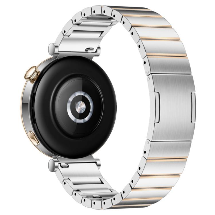 Cinturino per orologio in acciaio inossidabile con chiusura a farfalla a sgancio rapido e a una sola perlina., 18mm