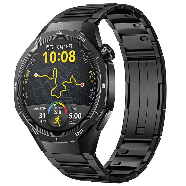 Cinturino per orologio in acciaio inossidabile sottile con chiusura pieghevole a forma di H e sgancio rapido., 22mm
