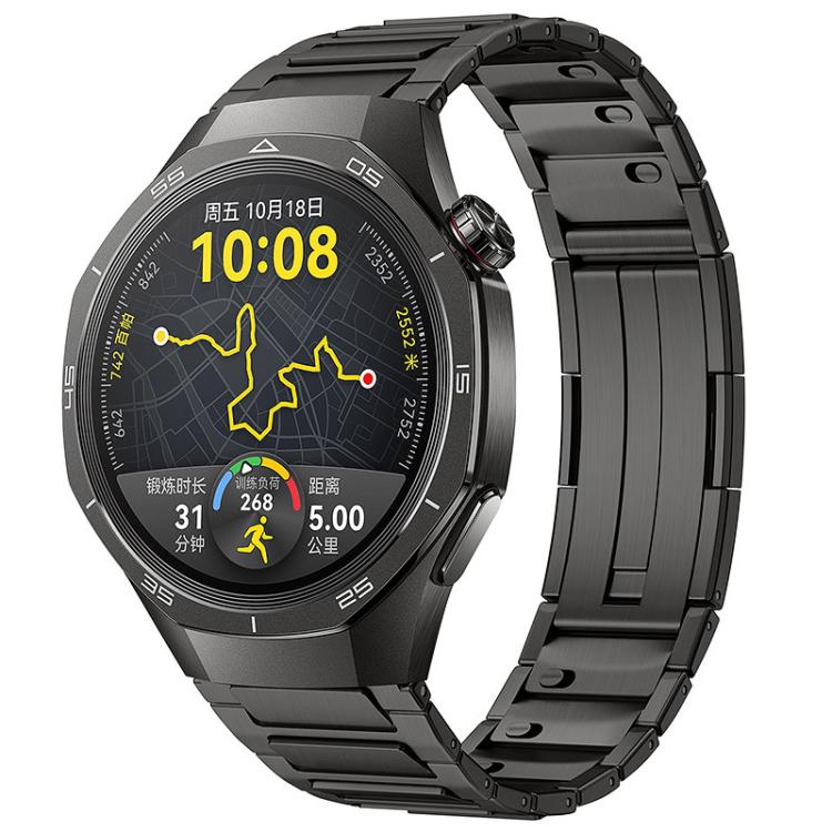 Cinturino per orologio in acciaio inossidabile sottile con chiusura pieghevole a forma di H e sgancio rapido., 22mm