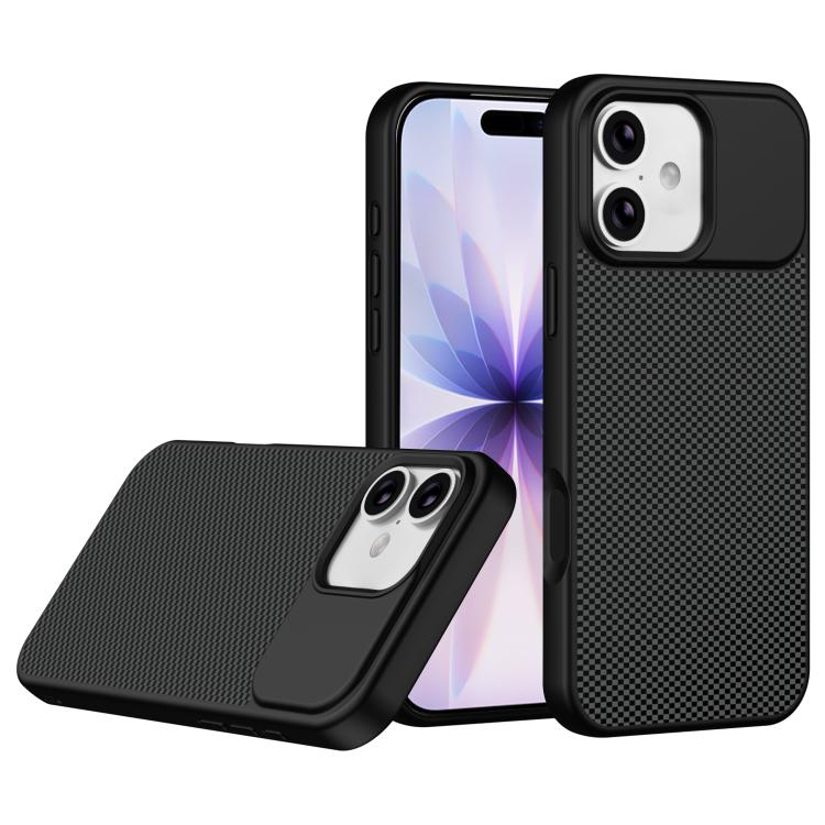 Custodia per telefono magnetica antiurto in TPU con texture effetto fibra di carbonio e bordi morbidi in TPU., For iPhone 17 Pro Max, For iPhone 17 Pro, For iPhone 17, For iPhone 16 Pro Max