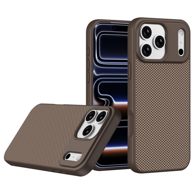 Custodia per telefono magnetica antiurto in TPU con texture effetto fibra di carbonio e bordi morbidi in TPU., For iPhone 17 Pro Max, For iPhone 17 Pro, For iPhone 17, For iPhone 16 Pro Max