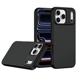 Custodia per telefono magnetica antiurto in TPU con texture effetto fibra di carbonio e bordi morbidi in TPU., For iPhone 17 Pro Max, For iPhone 17 Pro, For iPhone 17, For iPhone 16 Pro Max