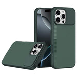 Custodia per telefono magnetica antiurto in TPU con texture effetto fibra di carbonio e bordi morbidi in TPU., For iPhone 16 Pro, For iPhone 16