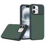 Custodia per telefono magnetica antiurto in TPU con texture effetto fibra di carbonio e bordi morbidi in TPU., For iPhone 16 Pro, For iPhone 16
