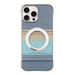 Custodia magnetica per telefono senza cornice in Kevlar galvanizzato con rotazione a 360 gradi., For iPhone 16 Pro, For iPhone 16, For iPhone 15 Pro Max, For iPhone 15 Pro