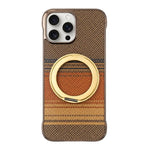 Custodia magnetica per telefono senza cornice in Kevlar galvanizzato con rotazione a 360 gradi., For iPhone 16 Pro, For iPhone 16, For iPhone 15 Pro Max, For iPhone 15 Pro