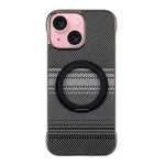 Custodia magnetica per telefono senza cornice in Kevlar galvanizzato con rotazione a 360 gradi., For iPhone 15, For iPhone 14, For iPhone 14 Pro, For iPhone 14 Pro Max