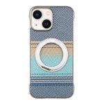 Custodia magnetica per telefono senza cornice in Kevlar galvanizzato con rotazione a 360 gradi., For iPhone 15, For iPhone 14, For iPhone 14 Pro, For iPhone 14 Pro Max