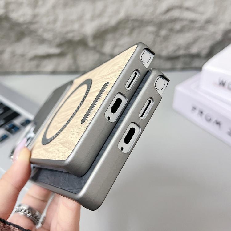 Custodia magnetica antiurto per telefono in PC con effetto legno., For Galaxy A57 5G, For Galaxy A56 5G / A36 5G / A37 5G, For Galaxy A55 5G / A35 5G