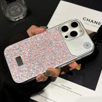 Custodia per telefono in PC con paillettes a forma di diamante e stelle., For iPhone 16 Pro, For iPhone 16 Plus, For iPhone 16, For iPhone 15 Pro Max
