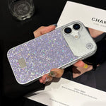 Custodia per telefono in PC con paillettes a forma di diamante e stelle., For iPhone 16 Pro, For iPhone 16 Plus, For iPhone 16, For iPhone 15 Pro Max