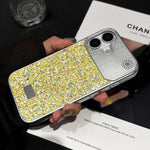 Custodia per telefono in PC con paillettes a forma di diamante e stelle., For iPhone 16 Pro, For iPhone 16 Plus, For iPhone 16, For iPhone 15 Pro Max