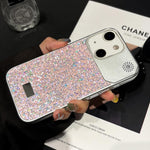 Custodia per telefono in PC con paillettes a forma di diamante e stelle., For iPhone 15 Pro, For iPhone 15 Plus / 14 Plus, For iPhone 15, For iPhone 14 / 13