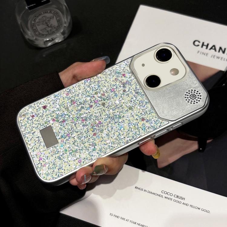 Custodia per telefono in PC con paillettes a forma di diamante e stelle., For iPhone 15 Pro, For iPhone 15 Plus / 14 Plus, For iPhone 15, For iPhone 14 / 13