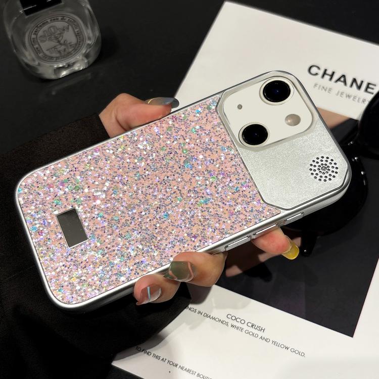 Custodia per telefono in PC con paillettes a forma di diamante e stelle., For iPhone 15 Pro, For iPhone 15 Plus / 14 Plus, For iPhone 15, For iPhone 14 / 13