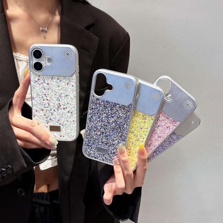 Custodia per telefono in PC con paillettes a forma di diamante e stelle., For iPhone 17 Pro Max, For iPhone 17 Pro, For iPhone 17, For iPhone 16 Pro Max