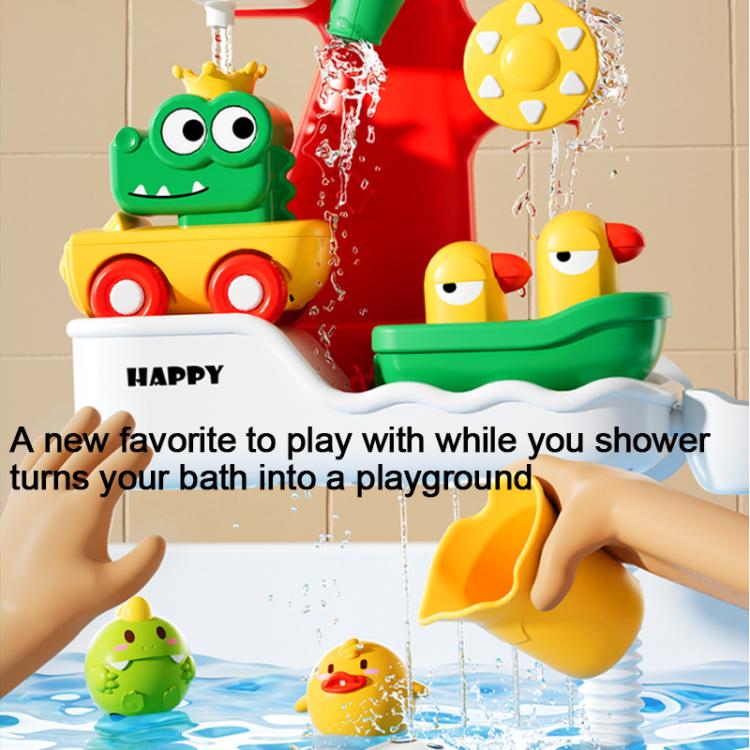 Set di giocattoli interattivi a forma di paperella per il bagnetto del bambino, ideale per giocare con l'acqua e fare la doccia., Battery, Rechargeable, Manual Version without Sprinkler