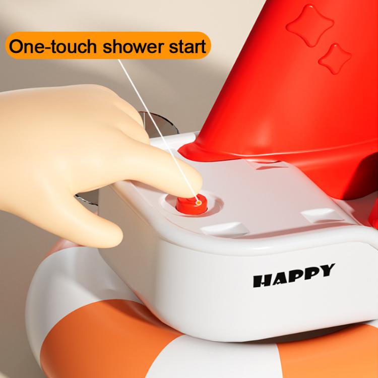 Set di giocattoli interattivi a forma di paperella per il bagnetto del bambino, ideale per giocare con l'acqua e fare la doccia., Battery, Rechargeable, Manual Version without Sprinkler