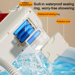 Set di giocattoli interattivi a forma di paperella per il bagnetto del bambino, ideale per giocare con l'acqua e fare la doccia., Battery, Rechargeable, Manual Version without Sprinkler