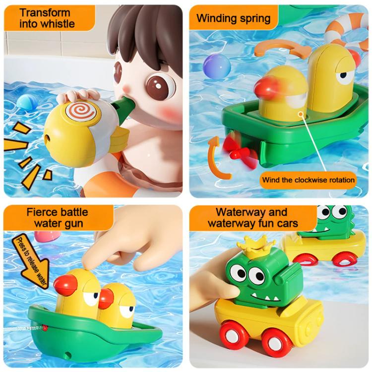 Set di giocattoli interattivi a forma di paperella per il bagnetto del bambino, ideale per giocare con l'acqua e fare la doccia., Battery, Rechargeable, Manual Version without Sprinkler