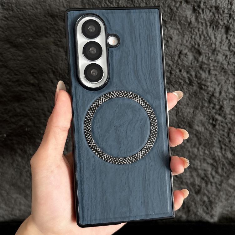 Custodia magnetica antiurto per telefono in PC con effetto legno., For Galaxy Z Fold7 5G, For Galaxy Z Fold6, For Galaxy Z Fold5, For Galaxy Z Fold4