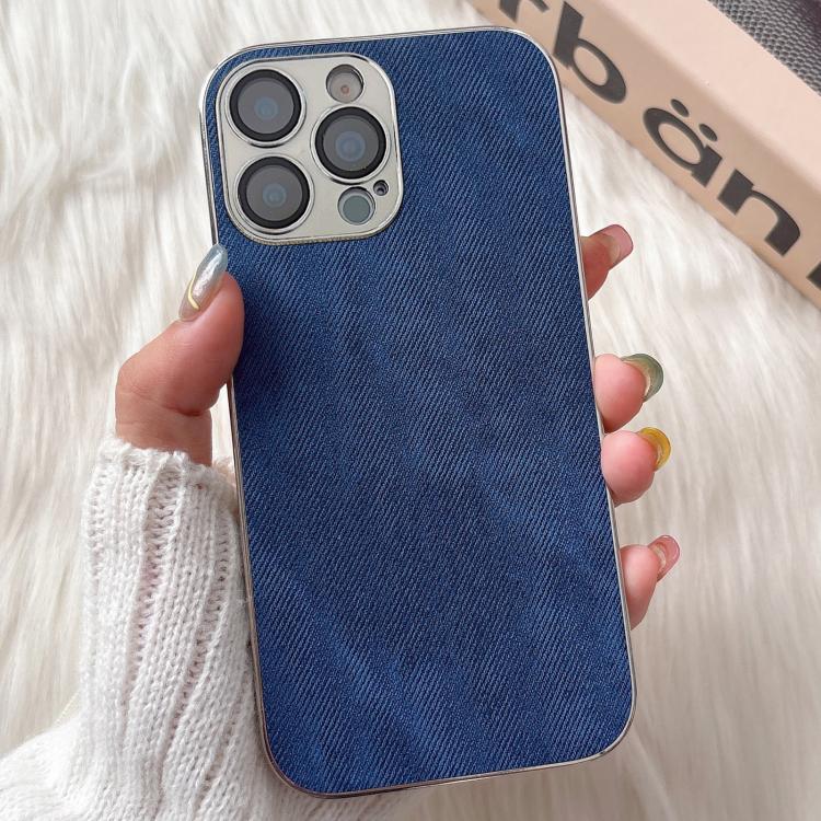 Custodia per telefono antiurto in TPU con motivo denim., For iPhone 14 Plus, For iPhone 13 / 14, For iPhone 14 Pro, For iPhone 14 Pro Max