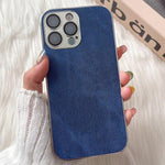 Custodia per telefono antiurto in TPU con motivo denim., For iPhone 14 Plus, For iPhone 13 / 14, For iPhone 14 Pro, For iPhone 14 Pro Max