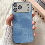 Custodia per telefono antiurto in TPU con motivo denim., For iPhone 17 Pro Max, For iPhone 17 Pro, For iPhone 17, For iPhone Air, For iPhone 16 Pro Max, For iPhone 16 Pro
