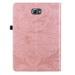 Custodia per tablet in ecopelle con motivo floreale in rilievo, For Galaxy Tab A 10.1 2016