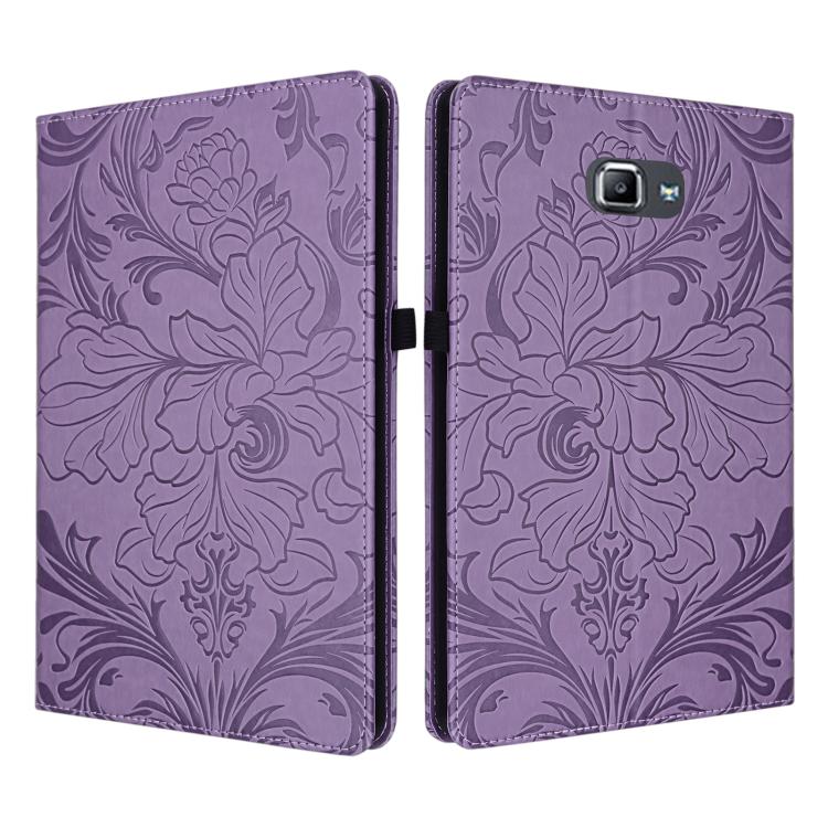 Custodia per tablet in ecopelle con motivo floreale in rilievo, For Galaxy Tab A 10.1 2016