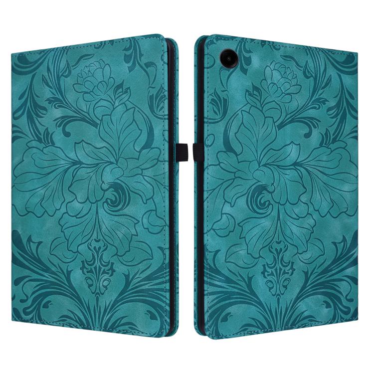 Custodia per tablet in ecopelle con motivo floreale in rilievo, For Galaxy Tab A9+, For Galaxy Tab A9, For Galaxy Tab A7 Lite 8.4 inch, For Galaxy Tab A 10.1 2019