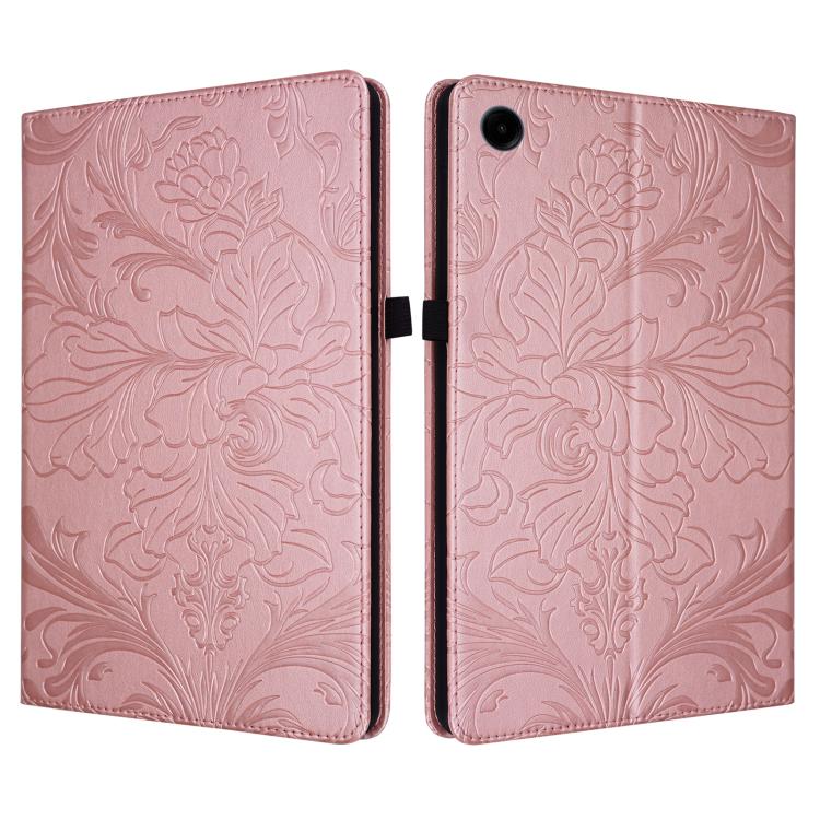 Custodia per tablet in ecopelle con motivo floreale in rilievo, For Galaxy Tab A9+, For Galaxy Tab A9, For Galaxy Tab A7 Lite 8.4 inch, For Galaxy Tab A 10.1 2019