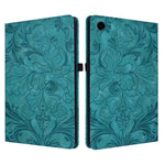 Custodia per tablet in ecopelle con motivo floreale in rilievo, For Galaxy Tab A9+, For Galaxy Tab A9, For Galaxy Tab A7 Lite 8.4 inch, For Galaxy Tab A 10.1 2019
