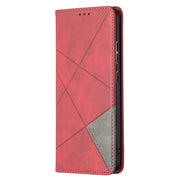 Custodia in pelle magnetica a rotazione orizzontale con struttura a rombo con supporto e slot per schede, For Nokia 2.4, For Nokia 3.4, For Xiaomi Mi 10T / 10 Pro 5G, For Xiaomi Mi 10T Lite 5G