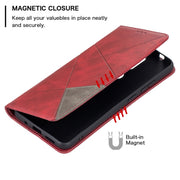 Custodia in pelle magnetica a rotazione orizzontale con struttura a rombo con supporto e slot per schede, For Nokia 2.4, For Nokia 3.4, For Xiaomi Mi 10T / 10 Pro 5G, For Xiaomi Mi 10T Lite 5G